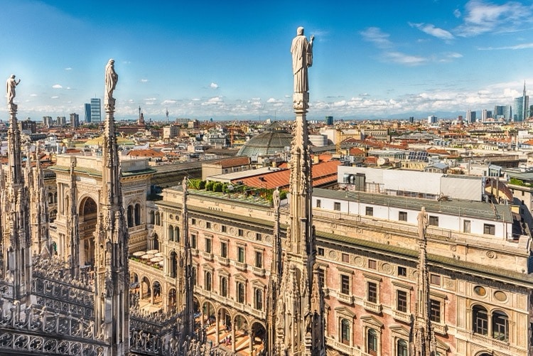 Zurich to Milan transfer route
